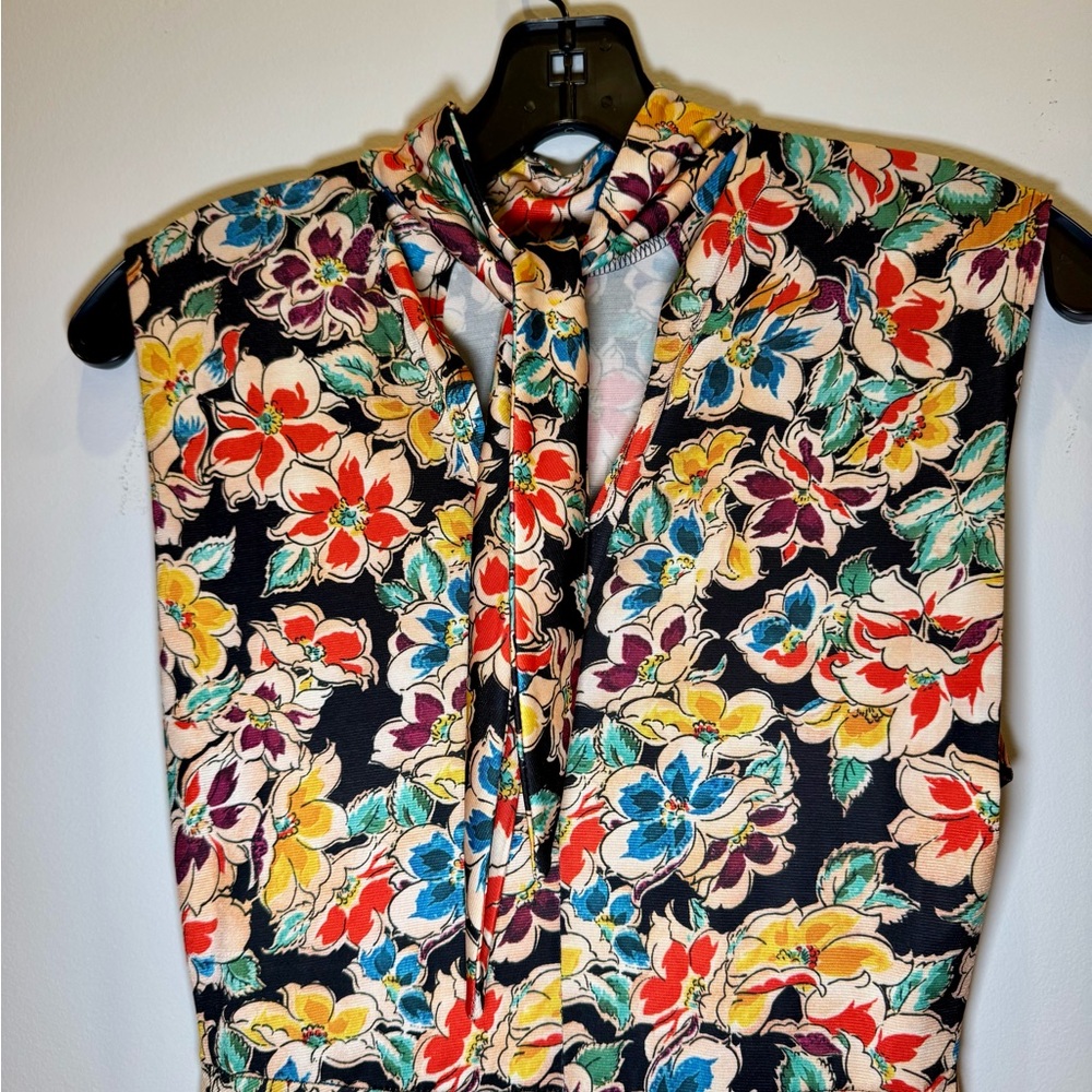 Zara Vibrant Floral Midi Dress - Multicolor